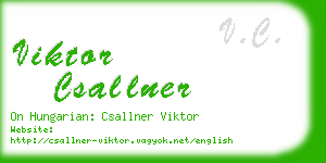 viktor csallner business card